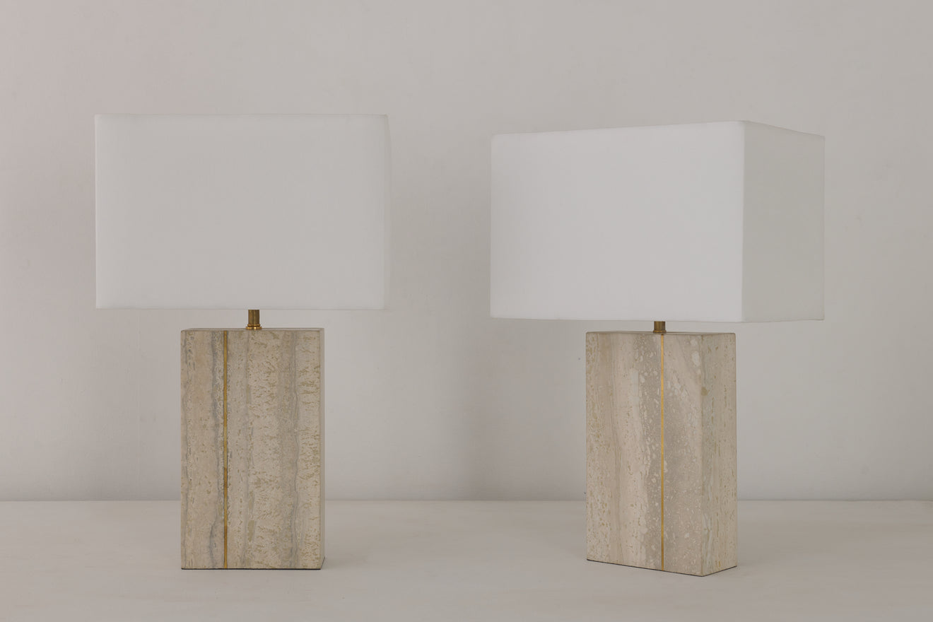PAIR OF PIATRA ALBA LAMPS BY HOMEWORK COLLECTIVE, SHORT